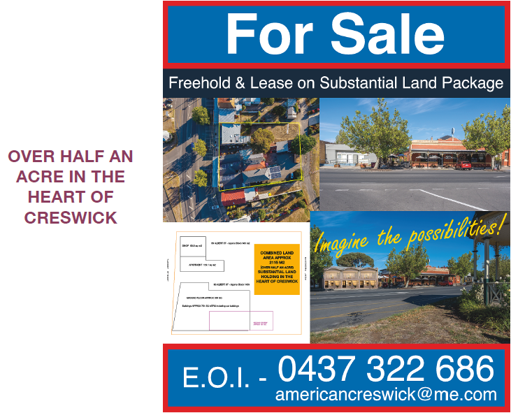 The American Creswick is for sale - own a piece of history!